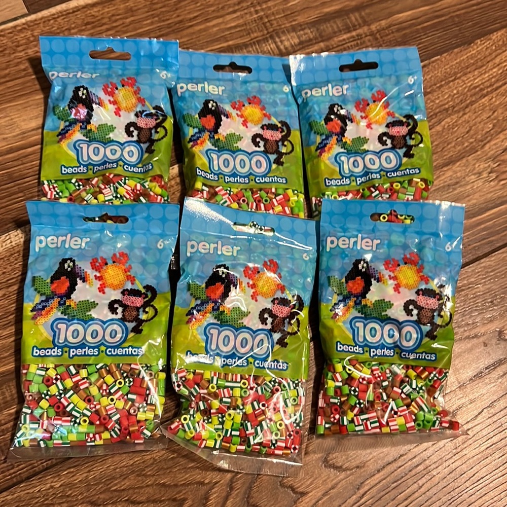 Perler beads. 6,000 beads with multiple colors
